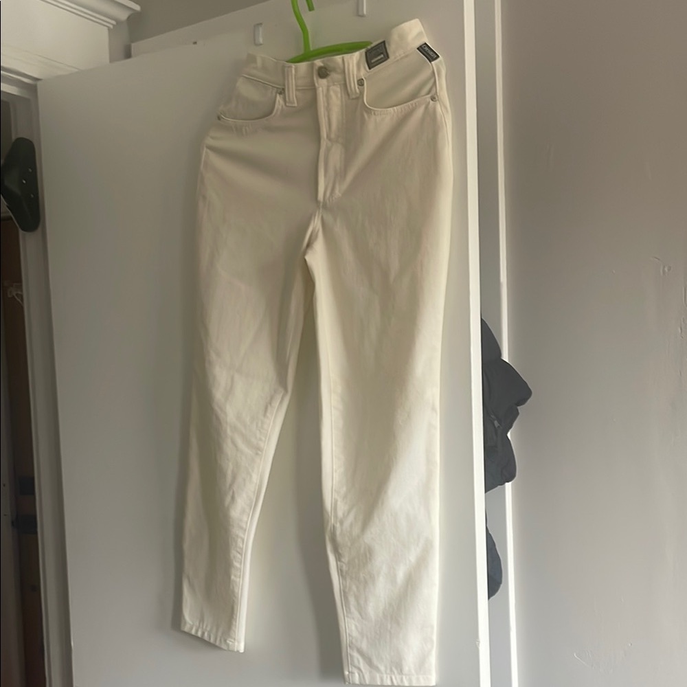 Versace Jeans Collection Ivory Denim Pants